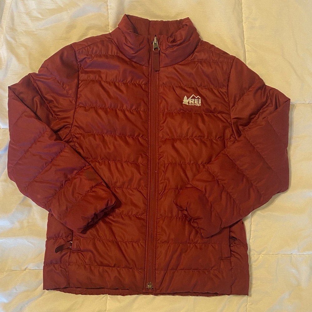 REI Brick Red 650 Down Jacket